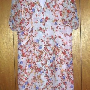 Sundance 100% Silk Flowered Dress..Sz. 12
